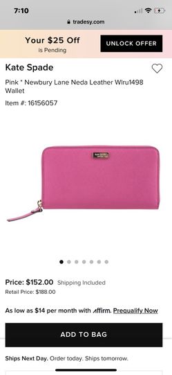 Kate Spade Pink Wallet