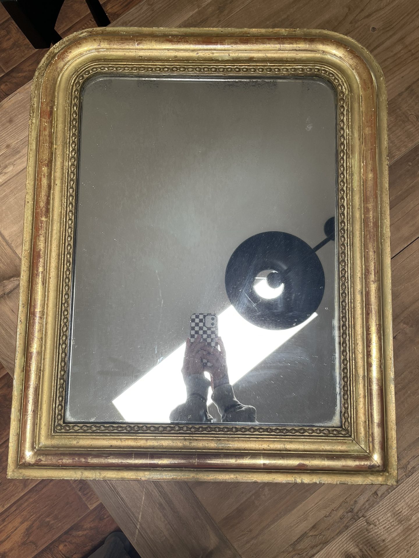 Antique French Gold Gild Louis Philippe Mirror 