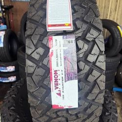 LT 35/1250/17 Venom Power XT 10 Ply Tires Set New 