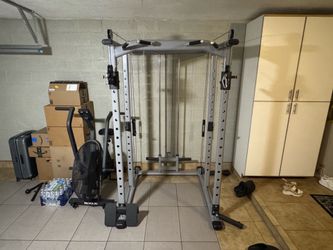 All-in-One Home Gym Functional Trainer Smith Machine Cable Rack