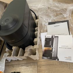 New Black Nespresso Vertuo Pop+ Delonghi Coffee 