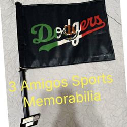 Los Angeles Dodgers Mexican Car Window Flag