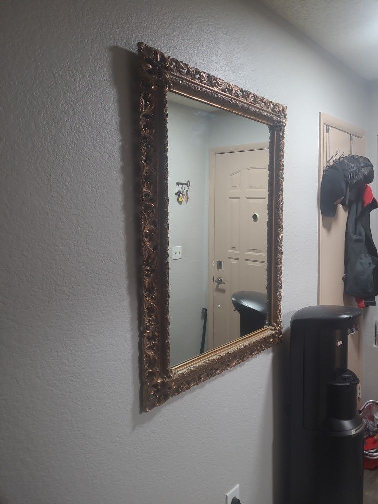 Antique mirror.