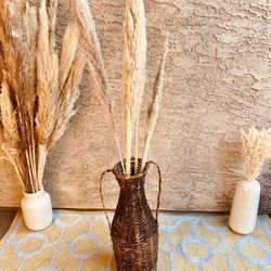 Vintage Wicker Vase