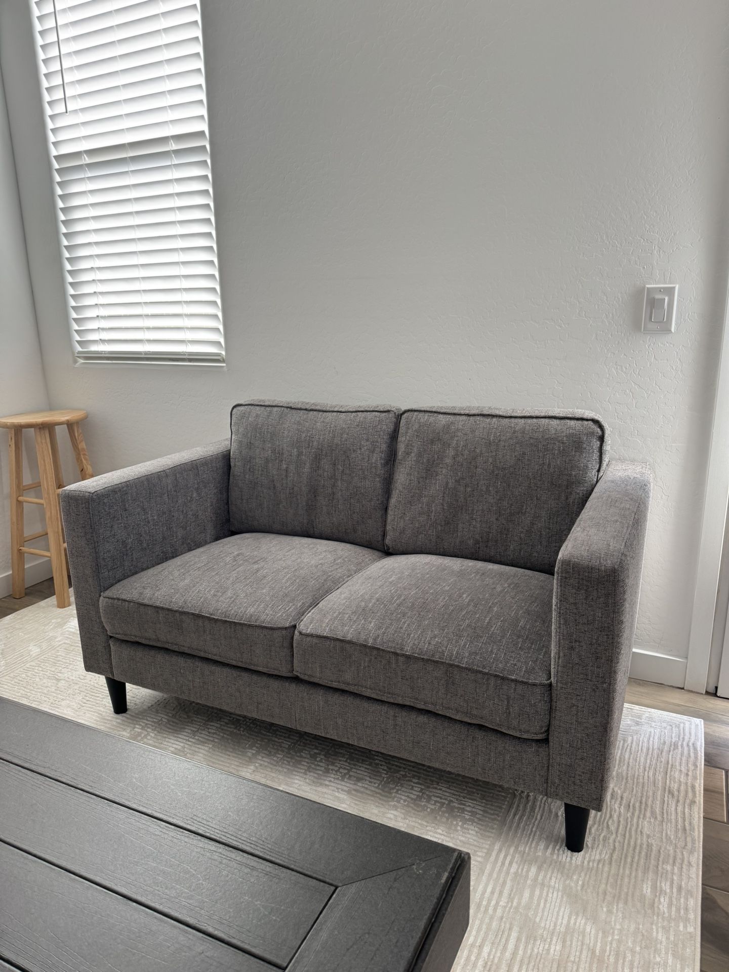 Gray Loveseat Couch