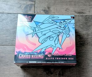 New, Unopened Chaos Rising Pokemon Center Elite Trainer Box ETB