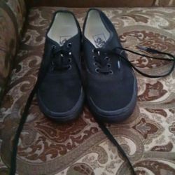 Size 4.5 Men Size 6.0 Women Black Vans 