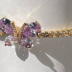 Butterfly Bangle Bracelet 
