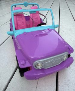 Barbie Jeep 2019 Purple Pink Blue 2-Door Off-Road Doll Car