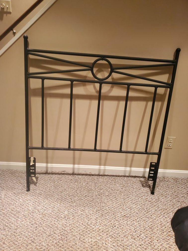 Twin wrought iron headboard