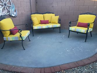 3 piece cost aluminum patio set