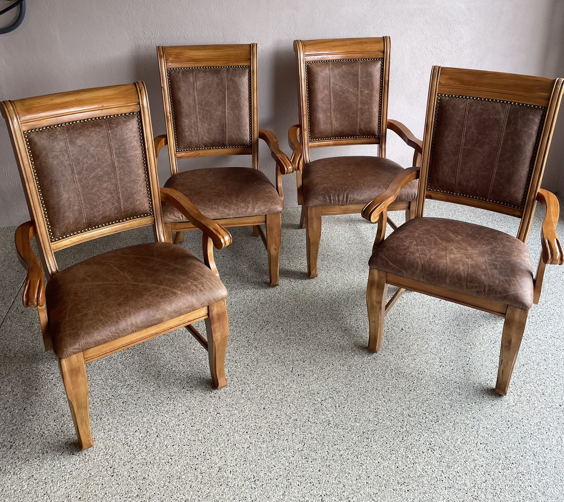 Set Of 4 Wood Chairs
