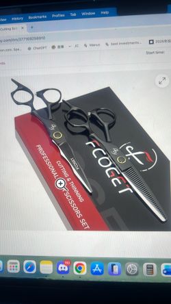 Professional hair cutting scissors kit