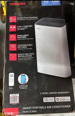 Toshiba 8000 BTU Portable Air Conditioner - Like new, used for only 1 day!"