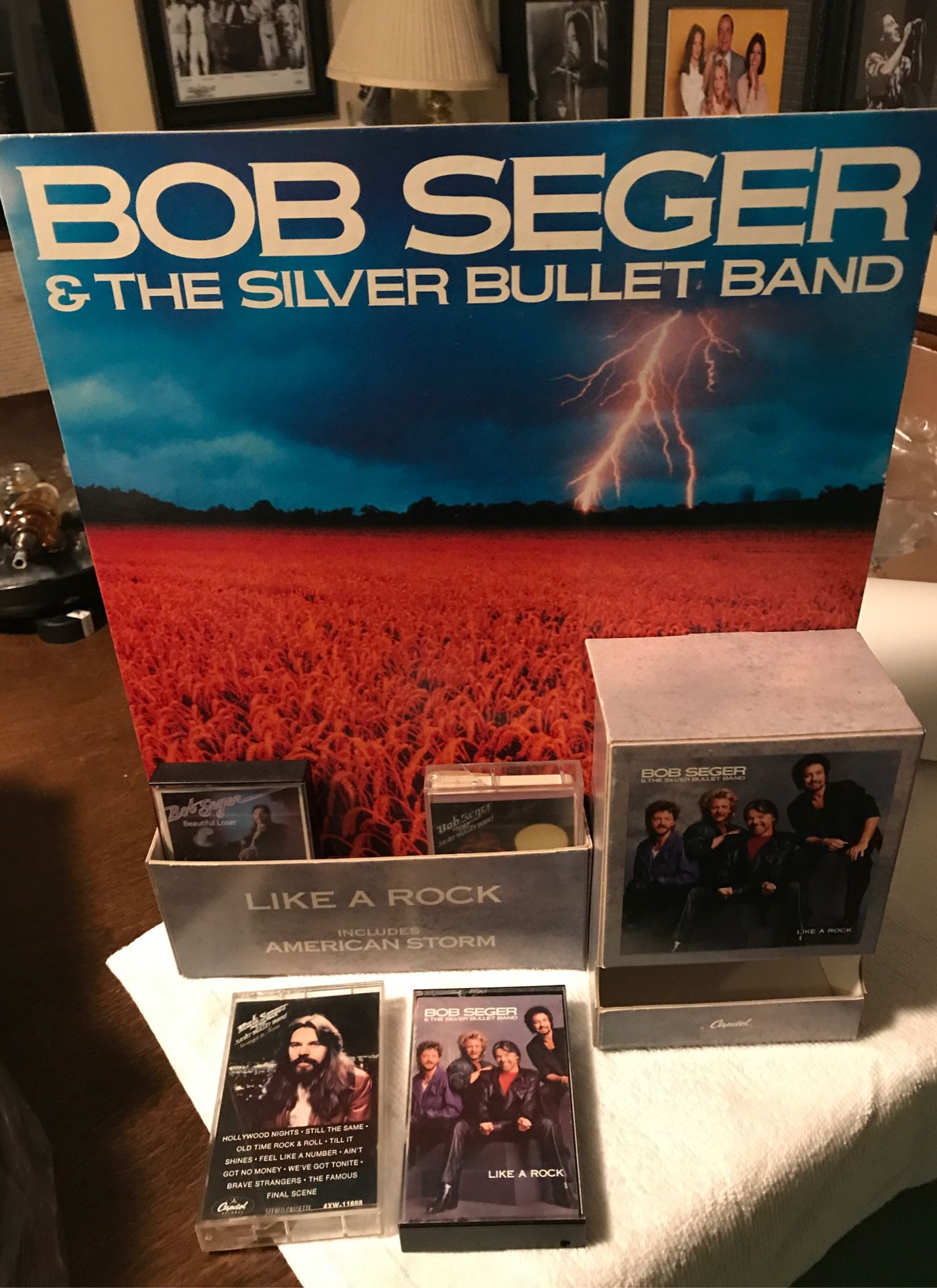 Bob Seger rare and vintage Cassette holder from the 70s with five cassettes