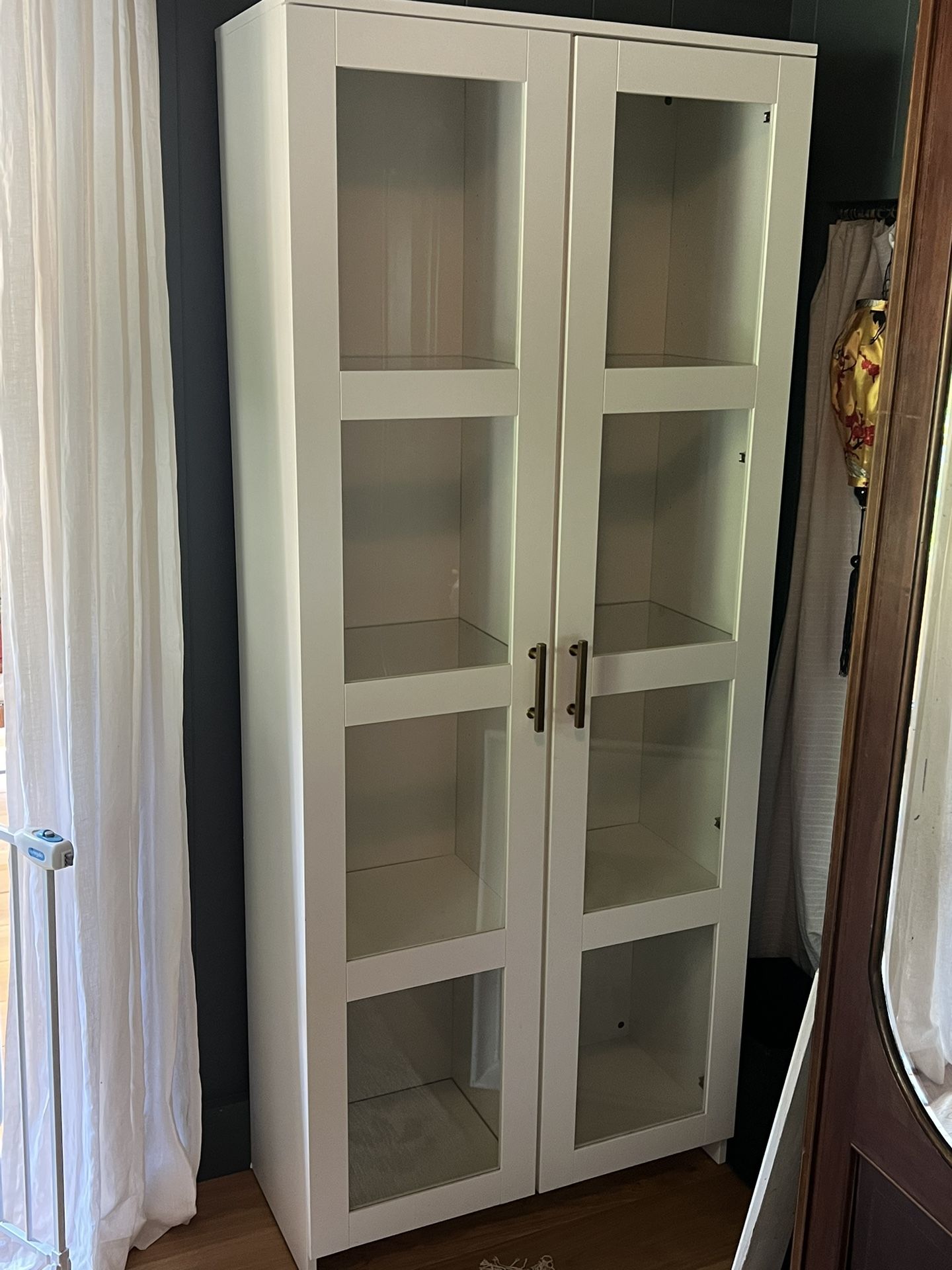 Pair Of Brimnes Display Cabinets