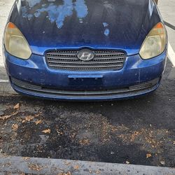 Blue Hyundai Accent