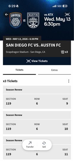 Free Sdfc tickets