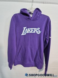 Nike Los Angeles Lakers City Edition Hoodie Purple Youth XL