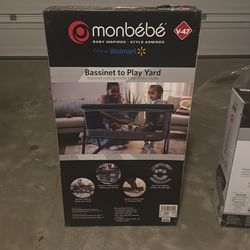 Brand New Monbebe Bassinet to Play Yard (Model V-47) – In Box!