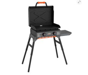Blackstone Adventure Ready Outdoor Griddle, 22 Inch 2-Burner Flat Top Grill with Hood and Stand,