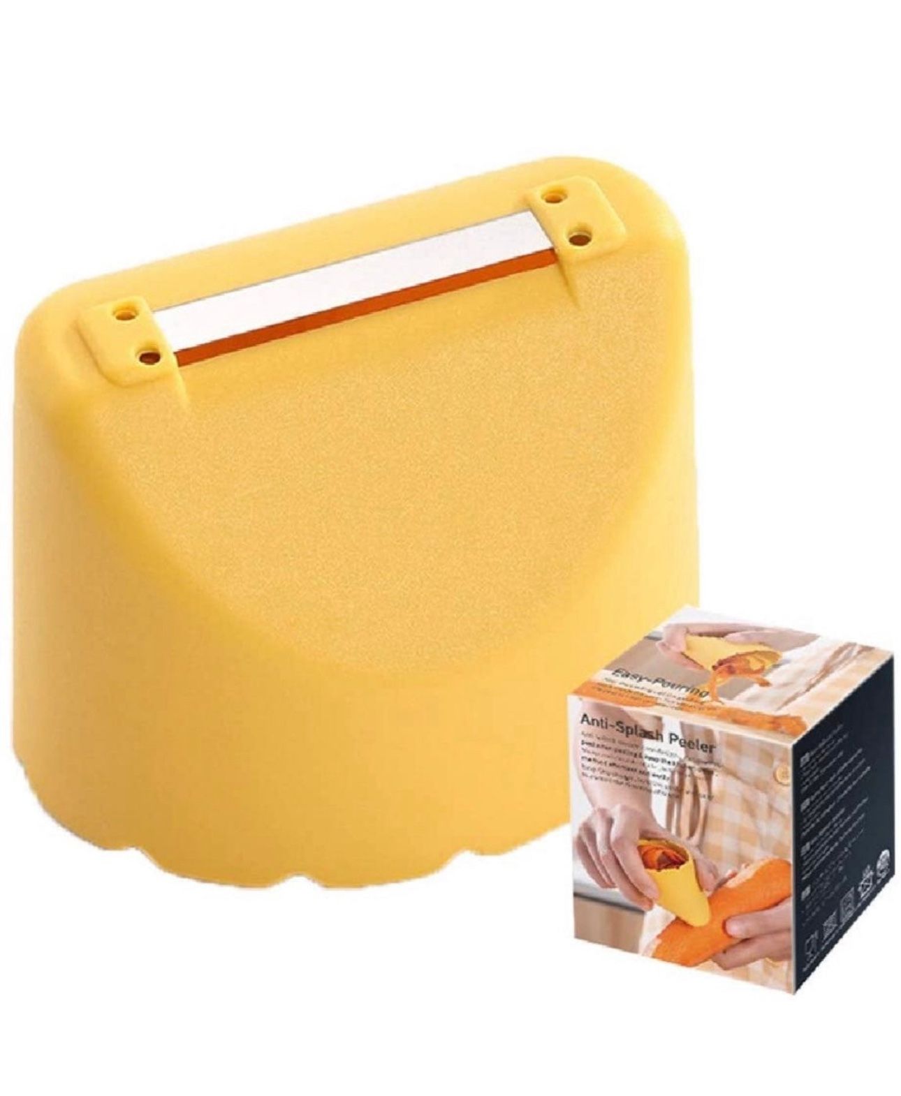 Portable Splash Proof Vegetable Peeler, Fruit Peeler, Creative and Practical Kitchen Gadget
