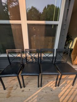 Metal Dining Chair set of 4