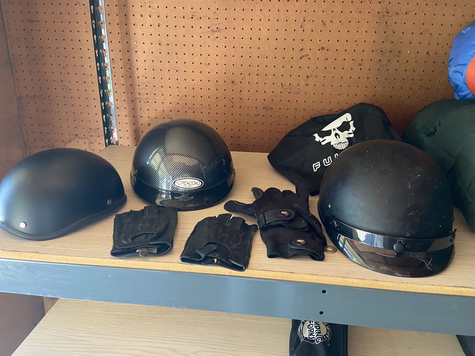 Motorcycle Helmets and Gloves