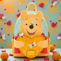 Loungefly Disney Winnie The Pooh Heart Honey Mini Backpack 