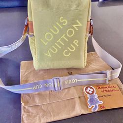 Authentic Louis Vuitton Damier Geant Cup Crossbody Or Messenger Bag Vintage Rare 