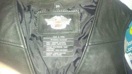Harley-Davidson leather vest