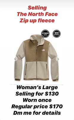 North Face Zip up fleece women’s L
