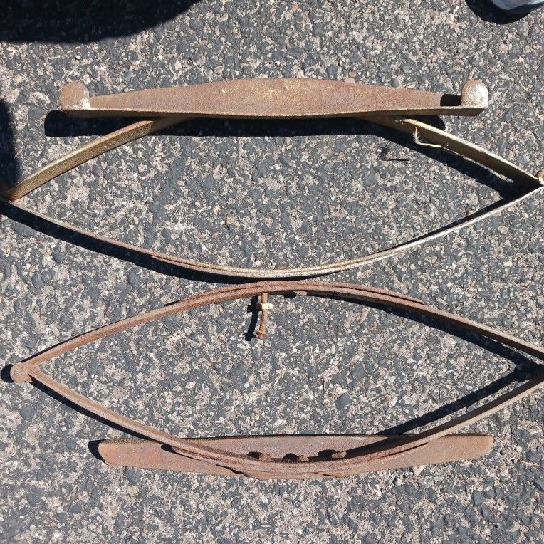 Antique Pair Of Wagon Springs Suspension