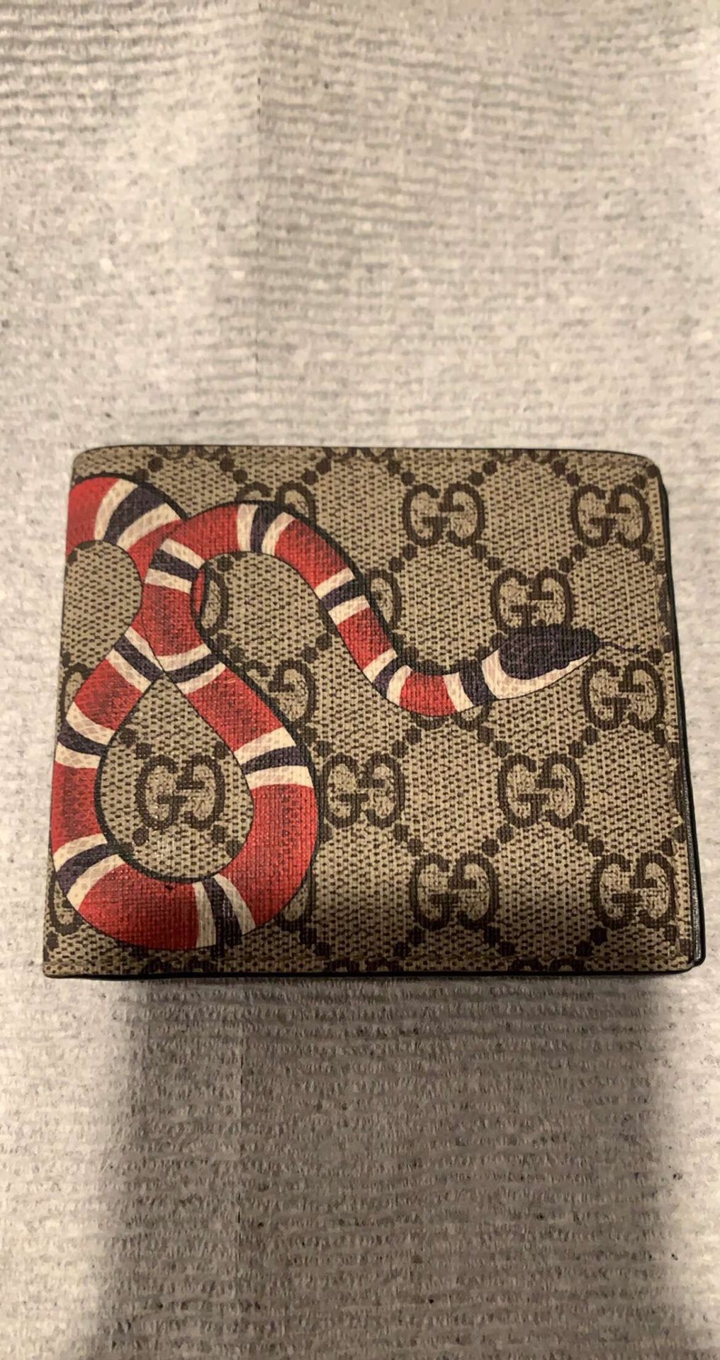 Kingsnake print GG Supreme wallet