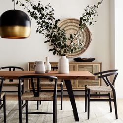 Acacia Live Edge Solid Wood Dining Table