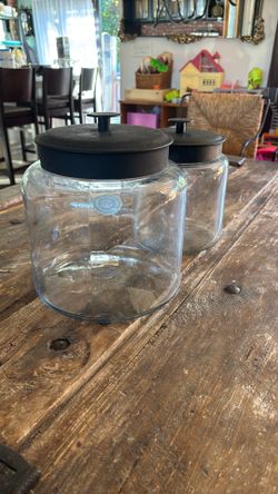 Glass Cookie Jars- 2 Sizes