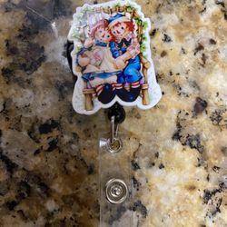 Raggedy Ann And Andy Badge Reel