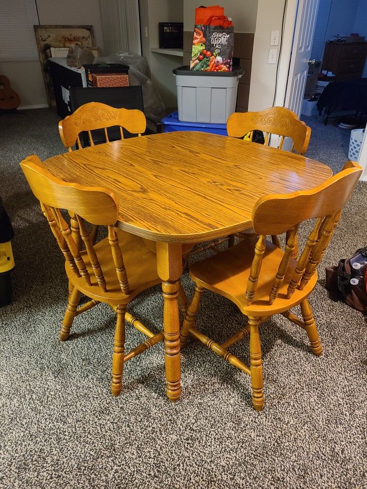 Vintage 90s Dining Room Table Set