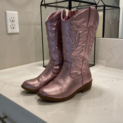 Pink Cowboy Boots For Girls SZ 1 