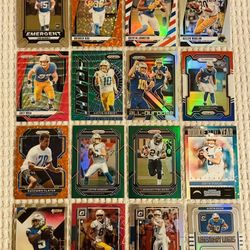 Los Angeles Chargers 32 Card Football Lot! Rookies, Prizms, Parallels, Memorabilia, Short Prints, Variations & More!