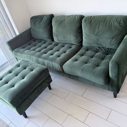 Great Velvet Sectional Sofa