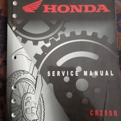 Honda CR250 Service Manual  2002-2004