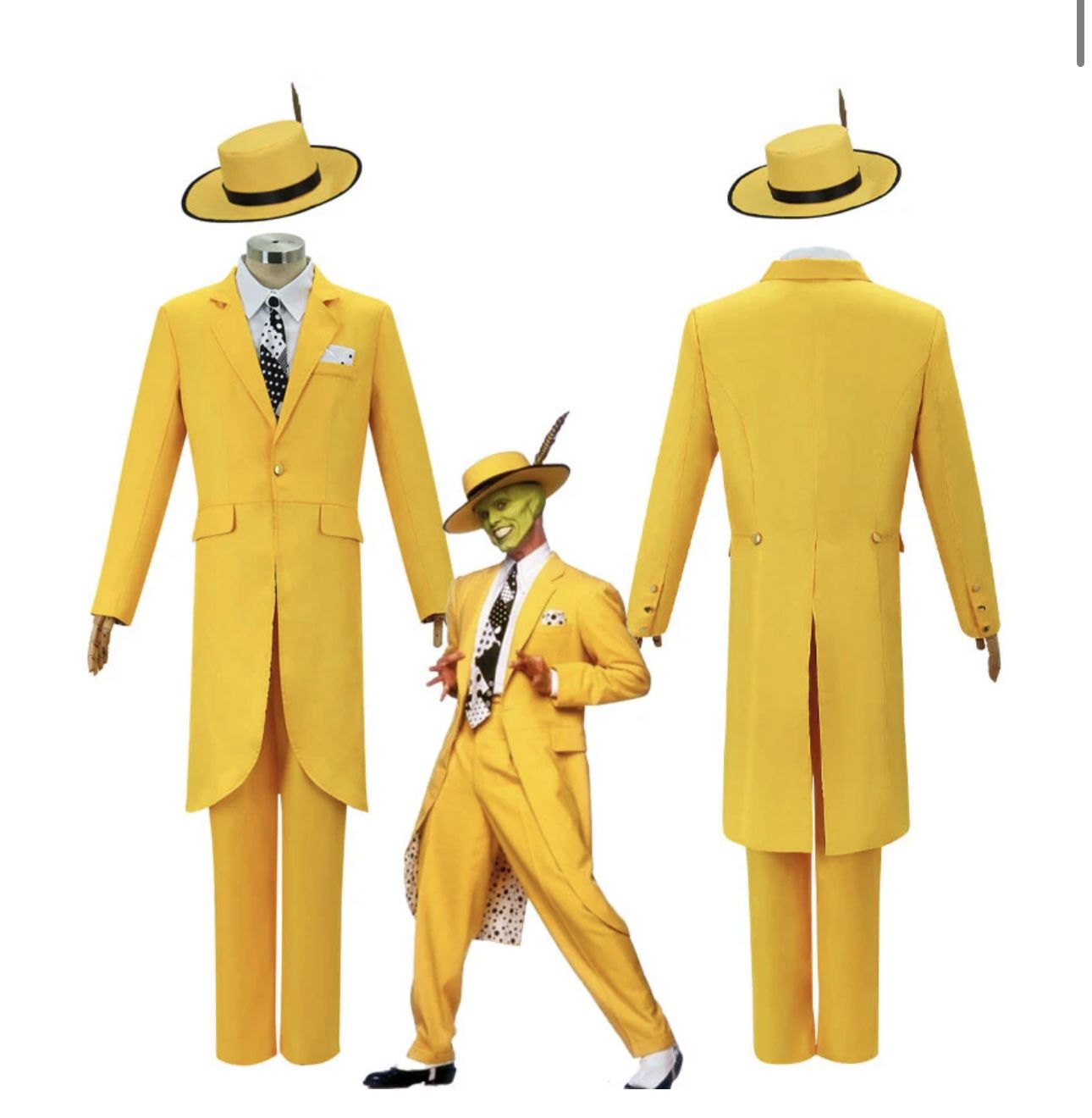 The Mask Stanley Ipkiss Halloween Costume Brand New