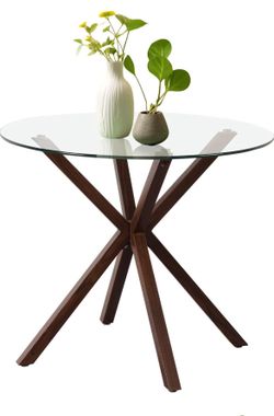 Glass Modern Dinner Table For 4 And 6 People