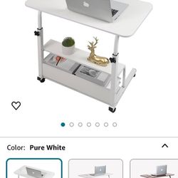 Height Adjustable Home Office Desk Movable Convenient Desk 