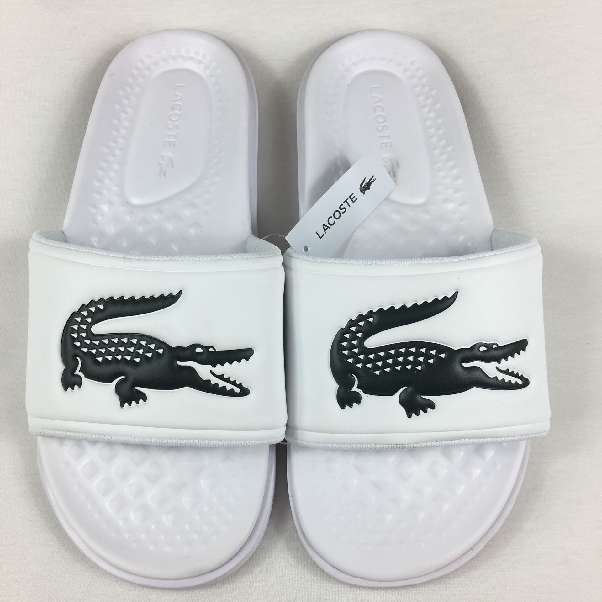 Lacoste White Croco Dualiste 0992 Open Toe Sandals Men 11 or 12 Sale in Henderson, NV OfferUp
