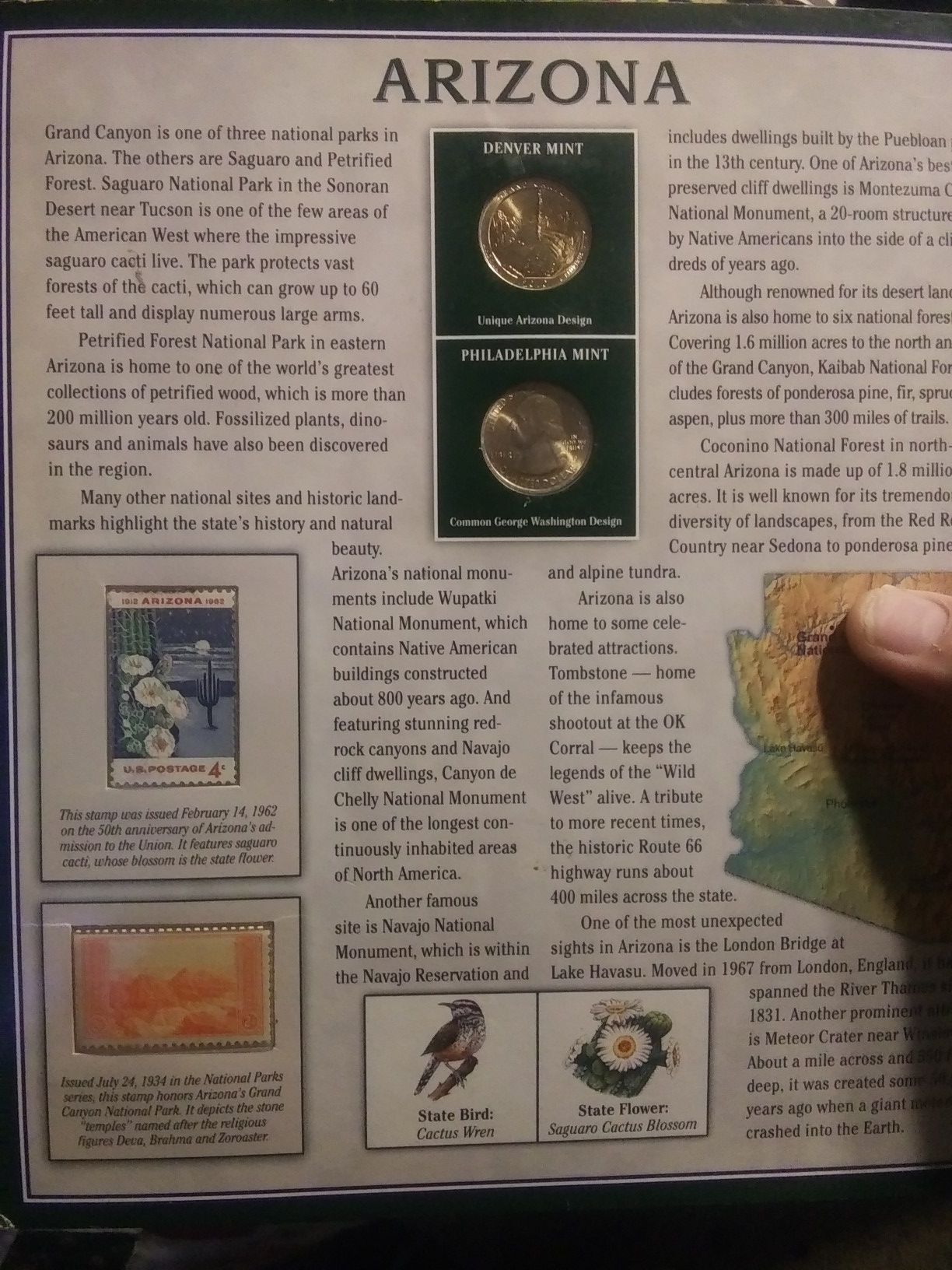 Arizona limited mint quarters.