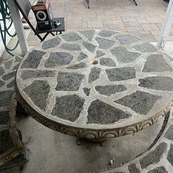 Concrete Patio Table