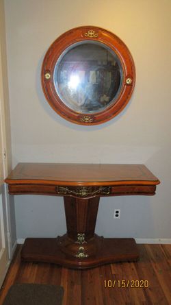 Two-Toned Italian Console and Mirror