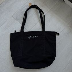 pink tote bag